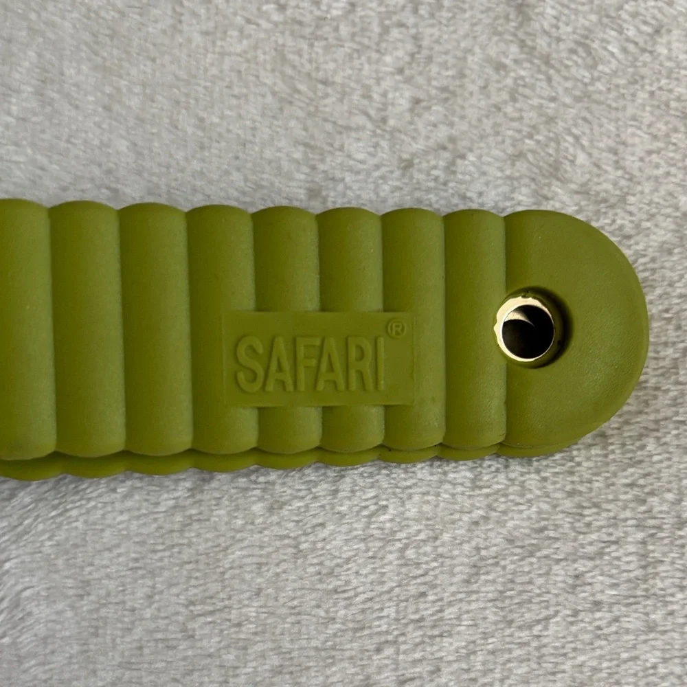 Green and Silver Dog Brush
